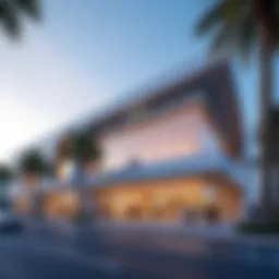 Exterior view of JVC Mall showcasing modern architecture