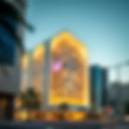 The exterior architectural details of Lulu Building showcasing modern design