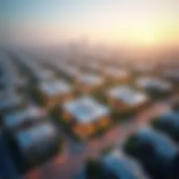 Aerial view of Dubai Academy City showcasing modern educational buildings