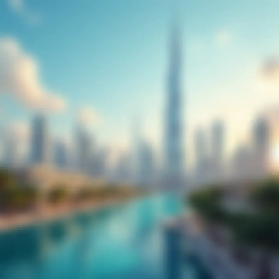 Iconic skyline of Dubai showcasing modern architecture